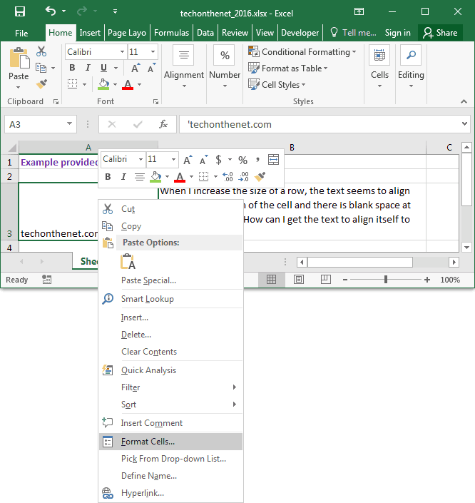 excel for mac 2016 cell clumping